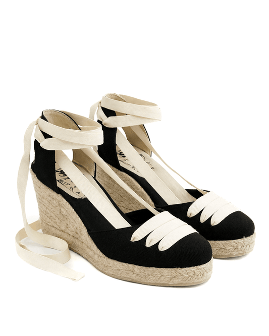 Alpargata Alta Mila Negro - Mon Mon Calzado