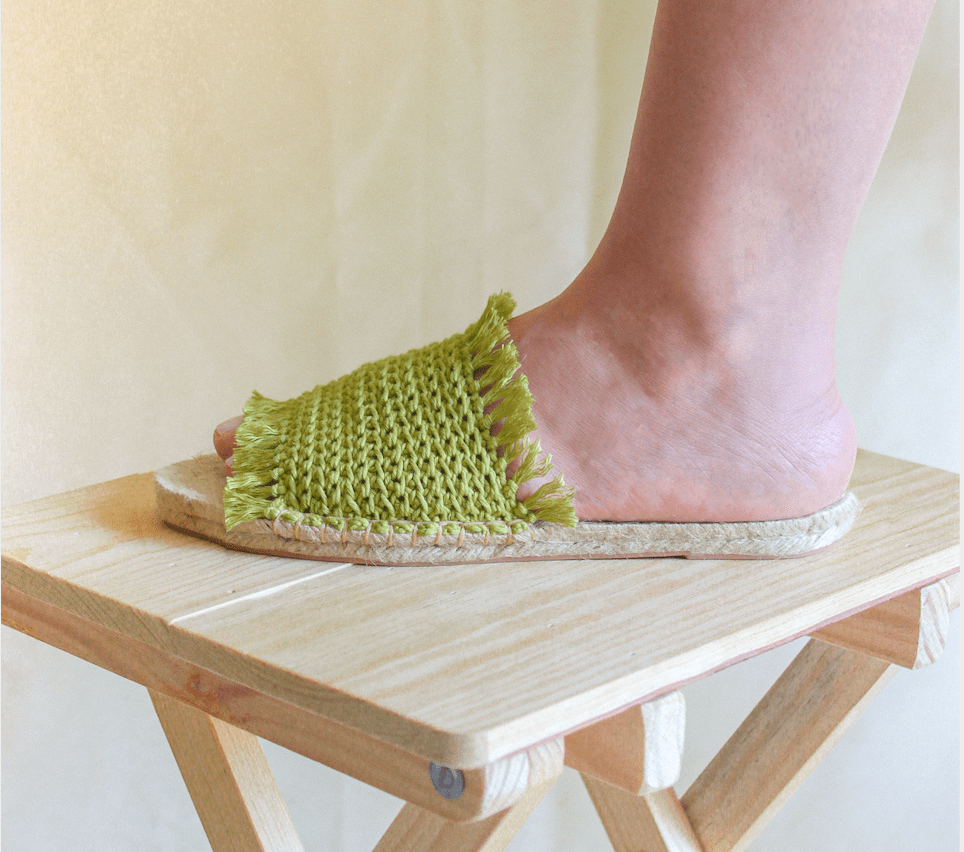 Sandalia Crochet Aceituna - Mon Mon Calzado