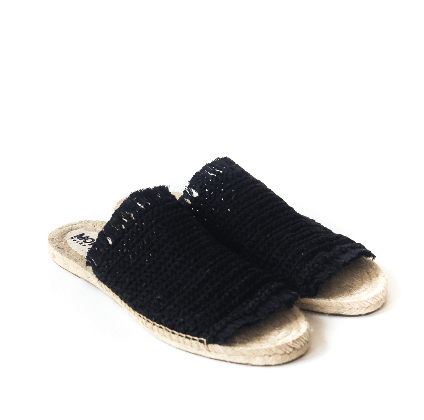 Sandalia Crochet Negro - Mon Mon Calzado