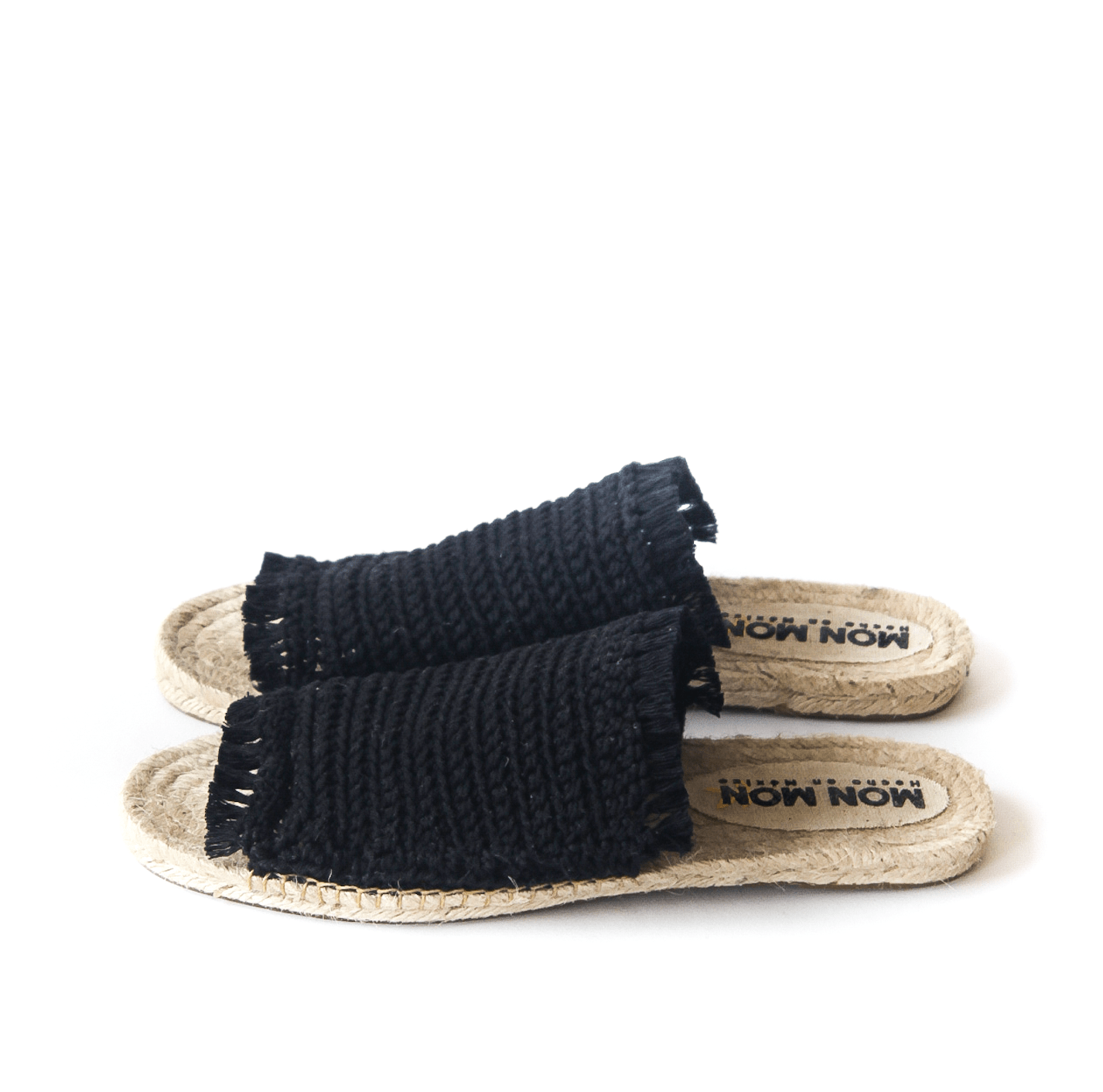 Sandalia Crochet Negro - Mon Mon Calzado