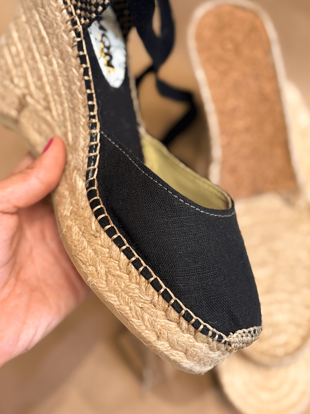 Alpargata Alta Lola Lino - Mon Mon Calzado