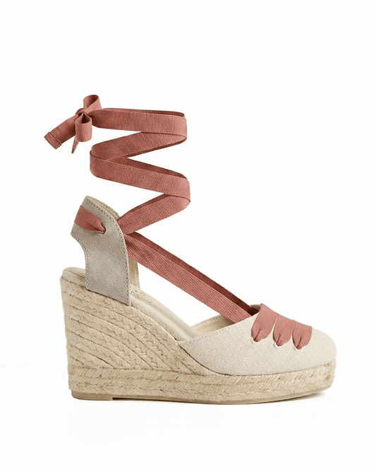 Alpargata Alta Mila Beige - Mon Mon Calzado