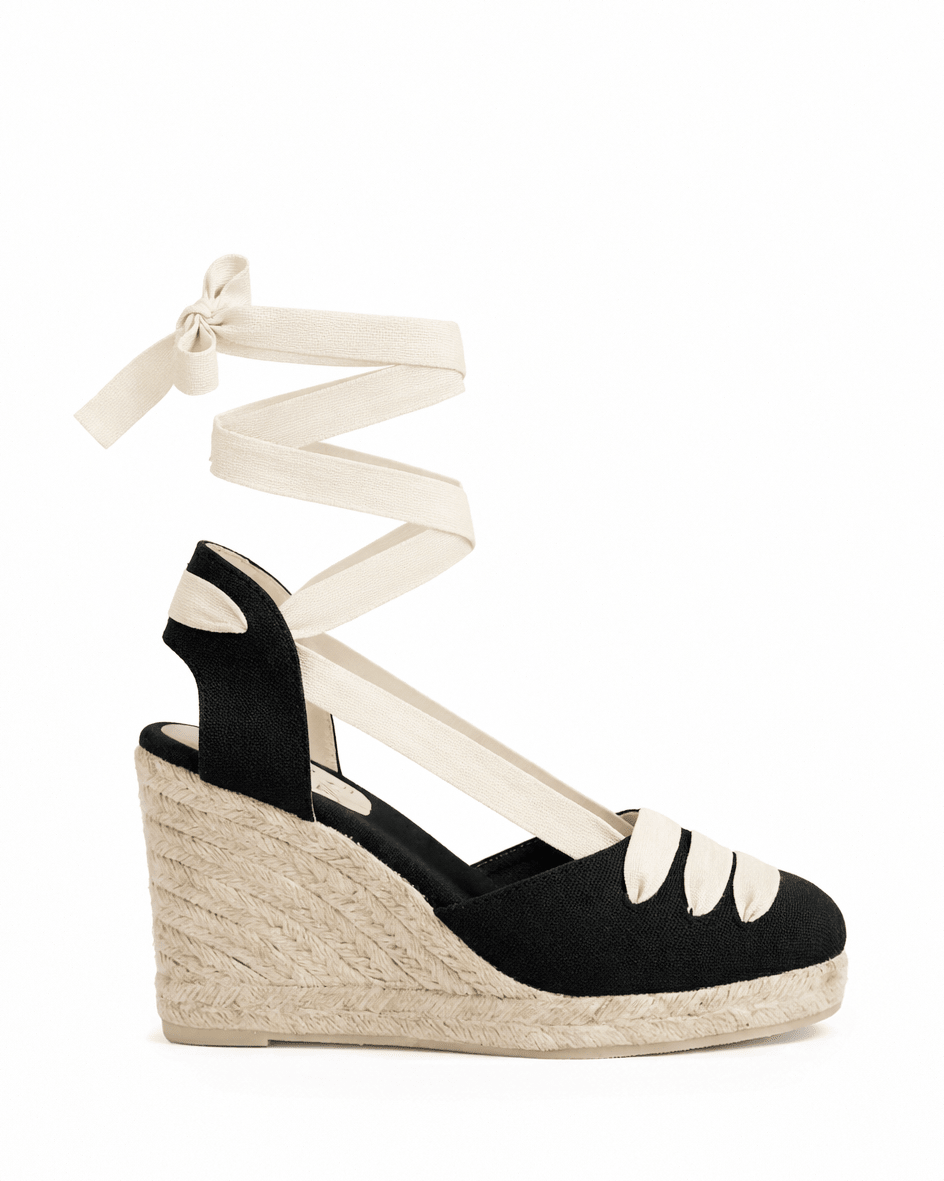 Alpargata Alta Mila Negro - Mon Mon Calzado