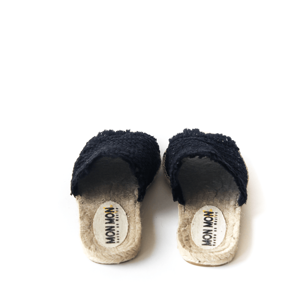 Sandalia Crochet Negro - Mon Mon Calzado