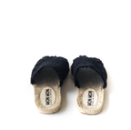 Sandalia Crochet Negro - Mon Mon Calzado