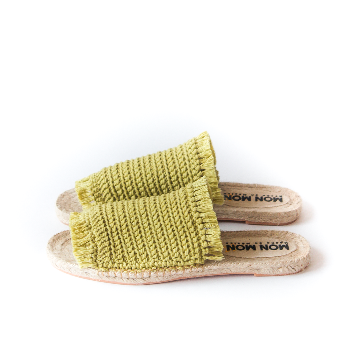 Sandalia Crochet Aceituna